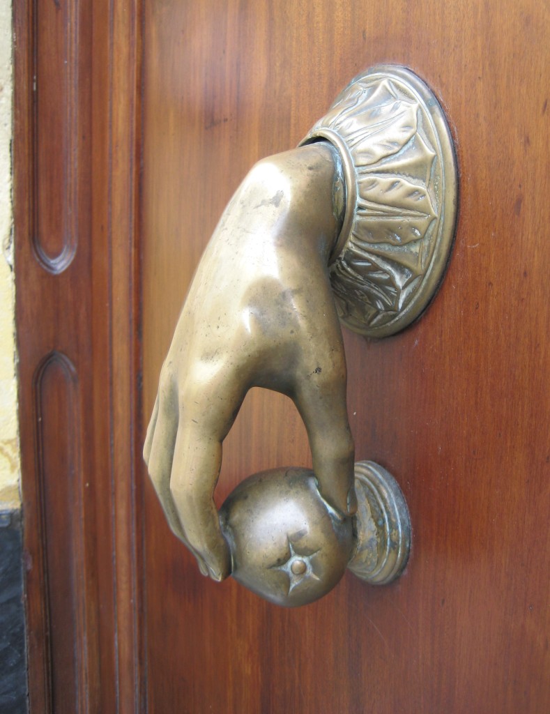 Door knocker.